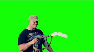Футаж.Военные. Стрельба из автомата ППС-43 green screen- chroma key