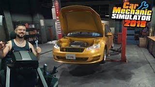 Механик Соний (рукожоп) ковыряет гольф в Car Mechanic Simulator 2018