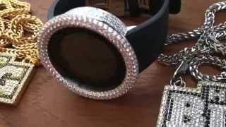 Digital Custom Rounded CZ Bezel Bling Bling Watch From the #1 Company HipHopBling.com