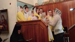 Клиросное пение детей воскресной школы