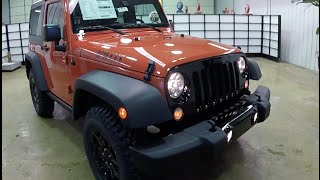 2015 Jeep Wrangler Willys Wheeler Sunset Orange | Black Grille | New Jeep For Sale | 17717