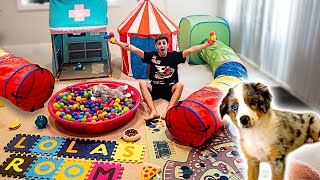 BUILDING MY NEW PUPPY HER DREAM HOUSE!! **insane**