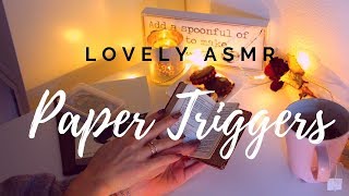 Triggers of Paper // ASMR - turn pages, ripping paper, writing [no talking]