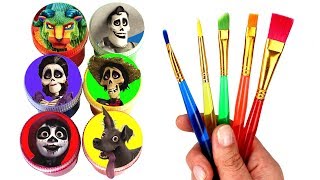 Disney Coco Drawing & Painting with Surprise Toys Miguel Dante Hector Imelda Mama Coco Ernesto Toys