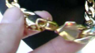18ct gold layered curb chain 826Y