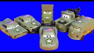 Disney Pixar Cars Army Doc Tells Army Car Lightning McQueen Mater Cars War 3 Filmore