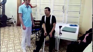 Протезирование при высокой ампутации обеих бедер.