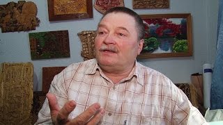 Мастер резьбы по дереву Александр Важенин, посёлок Басьяновский