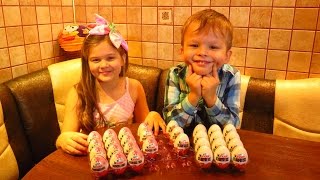 30 киндер сюрпризов. 30 kinder surprise eggs