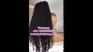 Bythairshop 2018 hottest selling Deep Curly Human Hair Wigs for Black Women