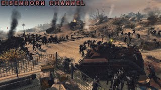 Men of war 2 WH40k Mod. Epic Massive Battle!!! IG vs Blood Pact - Heroic Defence