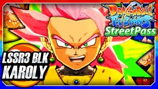 Dragon Ball Fusions 3DS English: Legendary SSJR3 Karoly Black (Streetpass Fusion) Fusion Gameplay