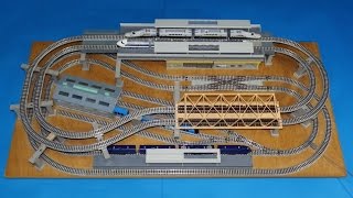 N Gauge 4 train simultaneous operation small layout プラレールアドバンスＮゲージ化 ４列車同時運転ミニレイアウト（仮）