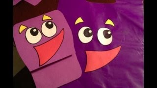 Dora the Explorer "Backpack" Invitations & Goody Bags Tutorial