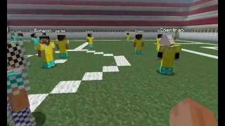 Minecraft football match