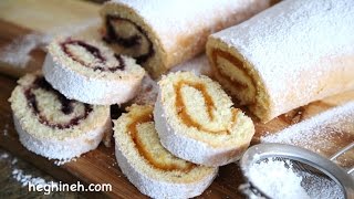 Ջեմով Ռուլետ - Swiss Roll with Jam - Heghineh Cooking Show in Armenian