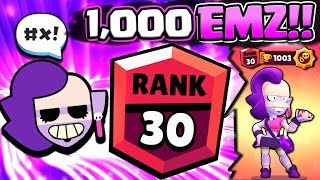 WE GOT 1000 TROPHY EMZ FROM NEW MODE! RANK 30 EMZ GAMEPLAY IN BRAWL STARS!