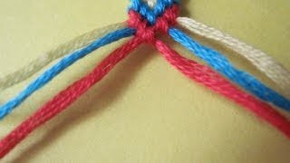 Как плести фенечку на уголок - 1
