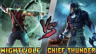 Ночной Волк/Nightwolf (MK) vs Старший Гром/Chief Thunder (Killer Instinct) Кто кого? [bezdarno]