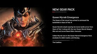 Gears of War 4 8 QUEEN MYRRAH EMERGENCE Gear Pack Opening