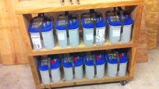 Solar Project: Rolling battery rack