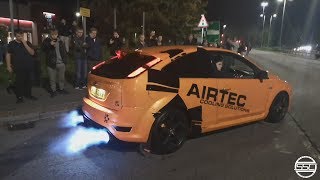 Cars Leaving Car Show 2018! DRIFTS & FLAMES!
