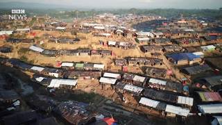 Rohingya crisis: Drone shows huge refugee camps - BBC News