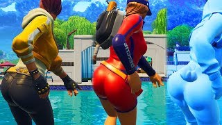 THICC FORTNITE BATTLE: NEW "BIG BOOTY" SHADE VS SUN STRIDER VS BUNNY BRAWLER (Showcase) Dance Emotes