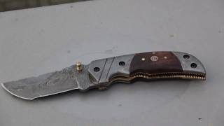 Mein neues Damast Taschenmesser "Ranchman Custom Knives "