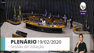 Plenário - Votação de propostas legislativas - 19/02/2020 - 09:00