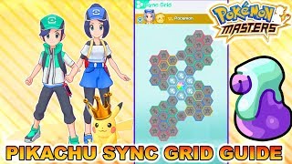 POTIONS MASTER PIKACHU? SO MANY DIFFERENT BUILDS! PIKACHU SYNC GRID GUIDE! | Pokemon Masters