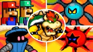 Mario & Luigi: Bowser's Inside Story - All X Bosses (No Damage)