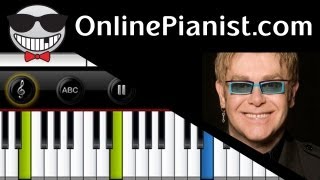 Elton John - Your Song - Piano Tutorial