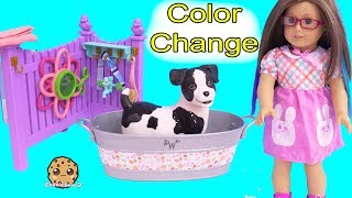 Water Color Changing Puppy Dog ! American Girl Bubble Bath
