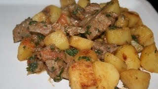 Boeuf braisé avec ses pommes de terre au cumin