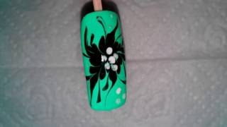 Рисунки на ногтях для начинающих №4. Figures on nails for Beginners №4