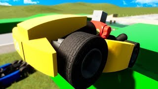 LEGO RACE CAR CHALLENGE AND LEGO DEMOLITION DERBY! (Brick Rigs Gameplay Roleplay) Lego Challenge!