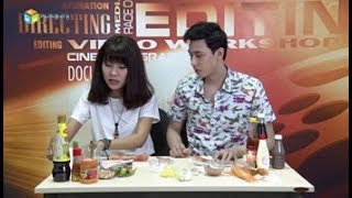Choáng với thử thách ăn bánh tráng trộn với kẹo thúi, mắm tôm, xì dầu cùng Duy Lâm - Sơn Thảo
