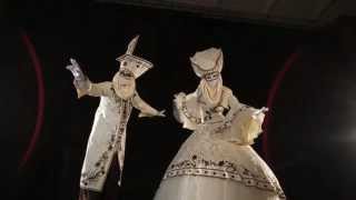 Сваровски. Ходули ТРИУМФО. Костюмы для артистов на ходулях инкрустировнные кристалами Сваровски