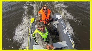 Лодка Гладиатор 370AL Мотор SUZUKI 9,9 л/с Семейный выезд на рыбалку, река Амур. Дальний Восток.