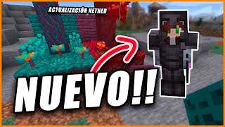 NUEVA ARMADURA Y MINERAL Snapshot 20W06A Nether Update Minecraft
