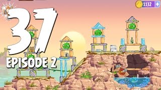Angry Birds Stella Level 37 Episode 2 Beach Day Walkthrough