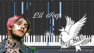 Lil Peep - Lil Jeep (Piano Tutorial)