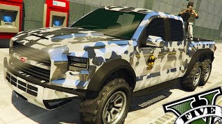 GTA V Online - Tunando Novo Carro Caracara Offroad com Minigun