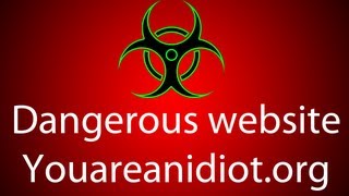 Dangerous Website www youareanidiot org