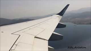 Fly Niki ERJ-190LR Take-Off From Volos Airport With View to the coasts!