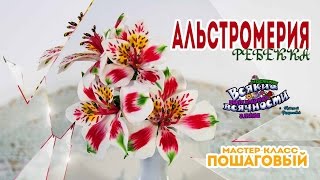 Цветы из мастики и полимерной глины: Альстромерия без каттеров. Мастер-класс