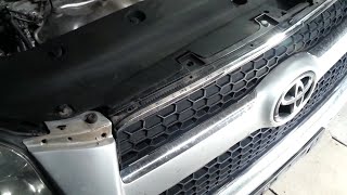 RAV4 Как снять бампер и поменять вентиляторы