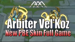 Arbiter Vel'Koz - New Skin PBE Full Gameplay - League of Legends