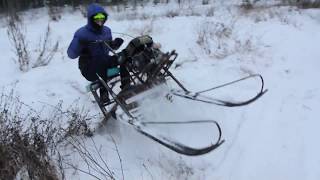 Разборный снегоход палочник.